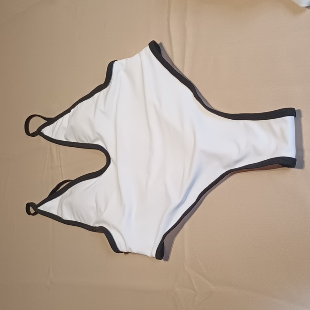Thong one piece deep V neck